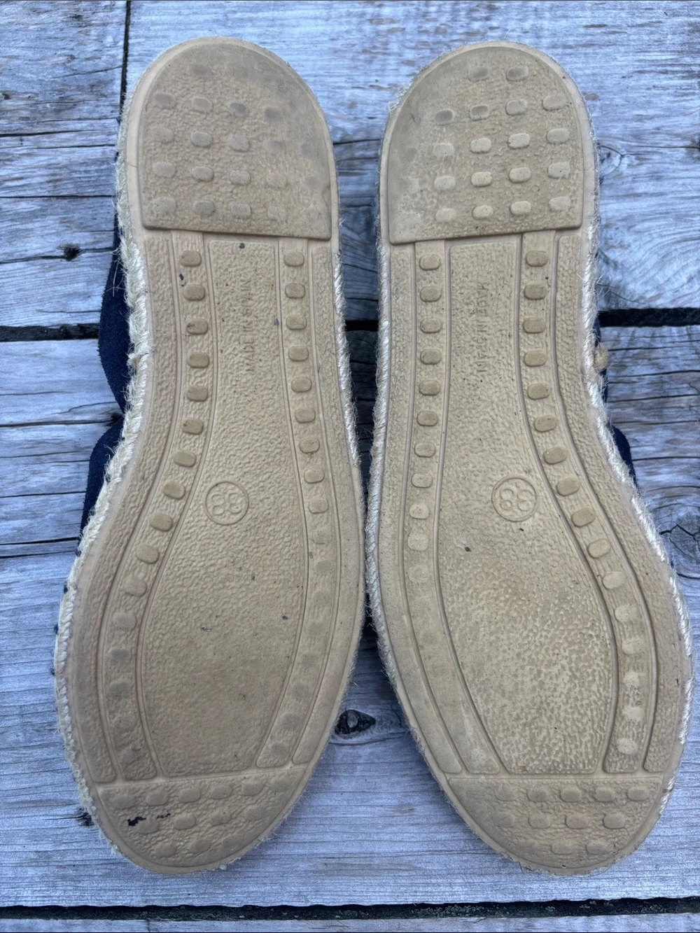 VERBENAS Carmen Navy Blue Suede Espadrilles | Made in Spain | EU 38 - Picture 6 of 8